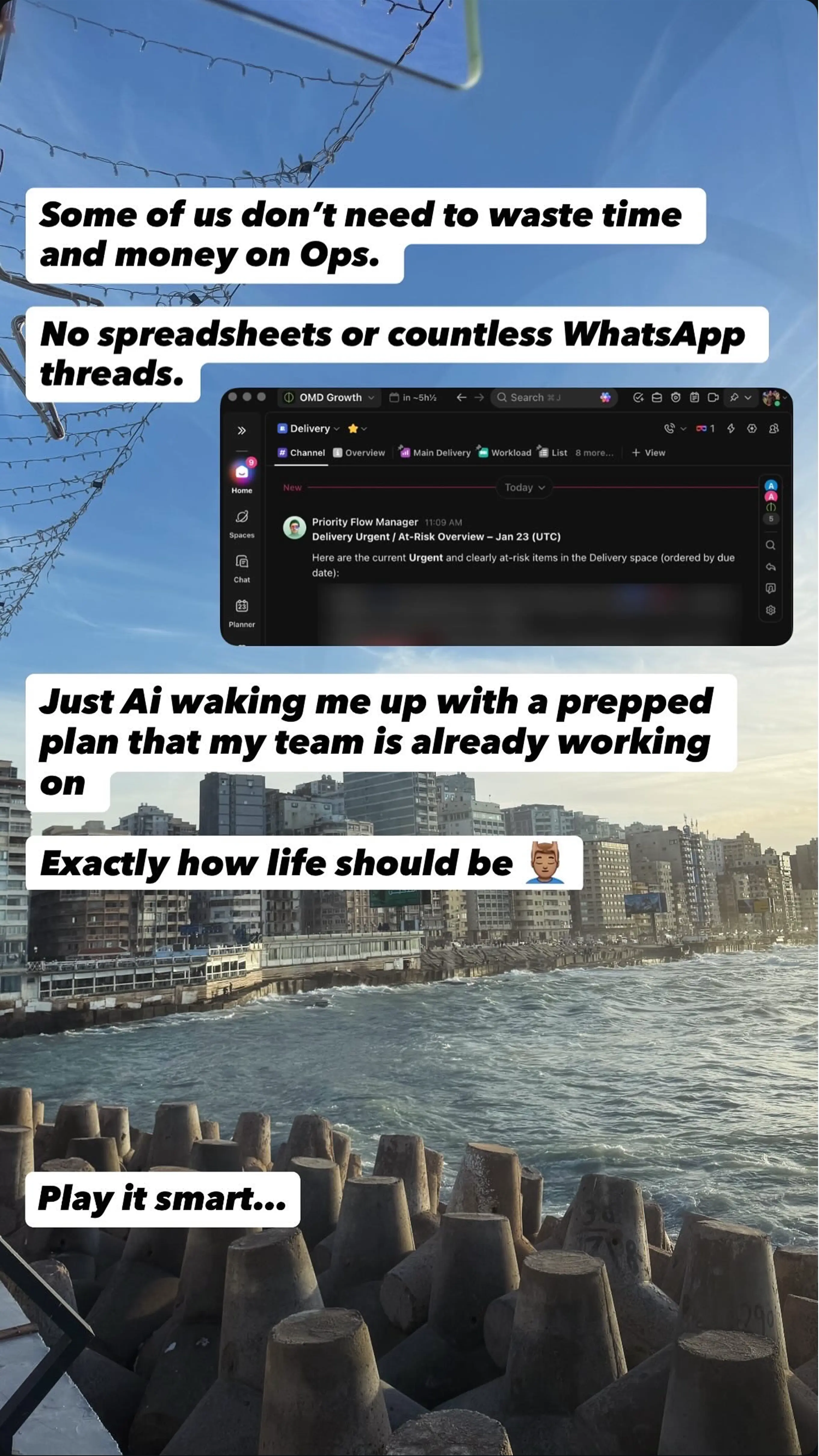 Instagram story screenshot